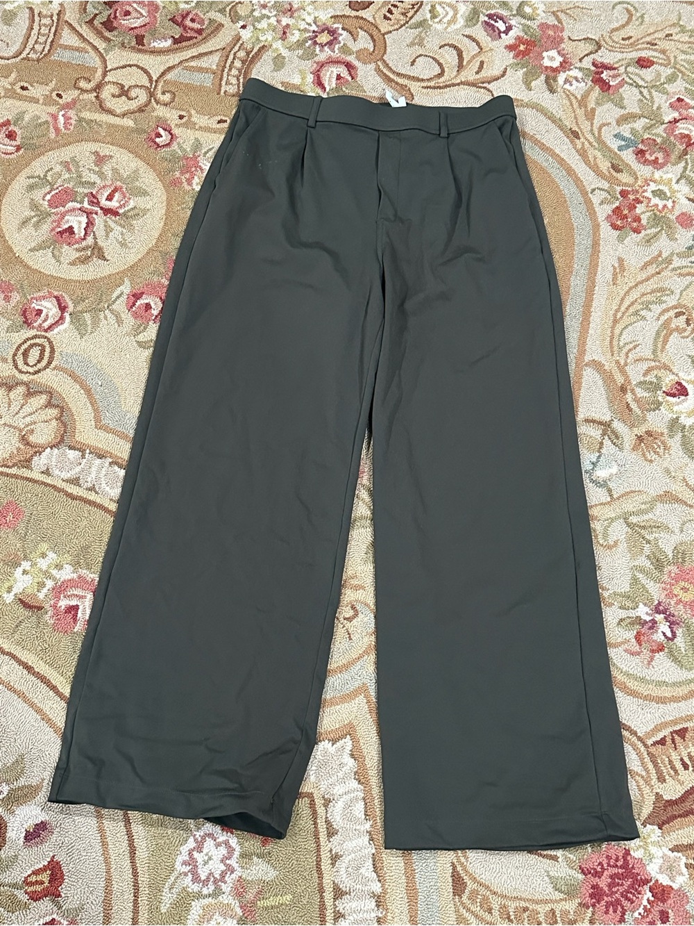 Women’s large chocolate brown  pants stretchy and comfortable for work or casual